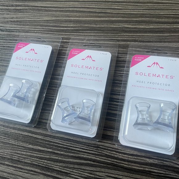Solemates Classic Clear Heel Protector Bundle of 3 - Picture 4 of 9